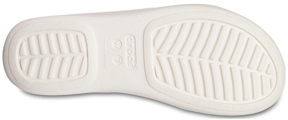 Crocs卡駱馳 百搭 一字拖鞋 女款 白色 Shop Crocs卡駱馳 百搭 一字拖鞋 女款 白色