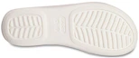 Shop Crocs卡駱馳 百搭 一字拖鞋 女款 白色