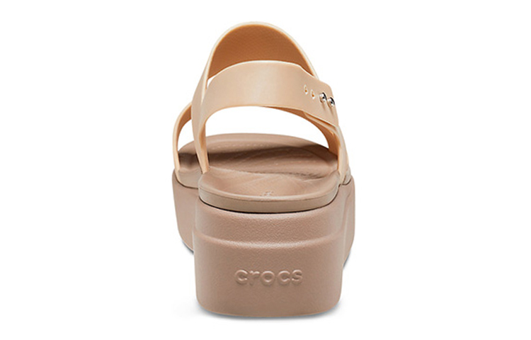 Purchase Crocs卡駱馳 布魯克林 厚底休閒涼鞋 女款 香檳金