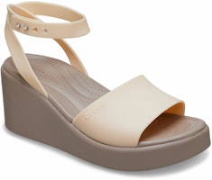 (W) Crocs布鲁克林脚踝系带坡跟凉鞋'奶油白棕色' 209406-2DS Lookbook (W) Crocs布鲁克林脚踝系带坡跟凉鞋'奶油白棕色' 209406-2DS