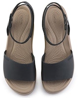 (W) クロックス ブルックリン ウェッジサンダル (黒ベージュ) 209406-07H Shop (W) クロックス ブルックリン ウェッジサンダル (黒ベージュ) 209406-07H