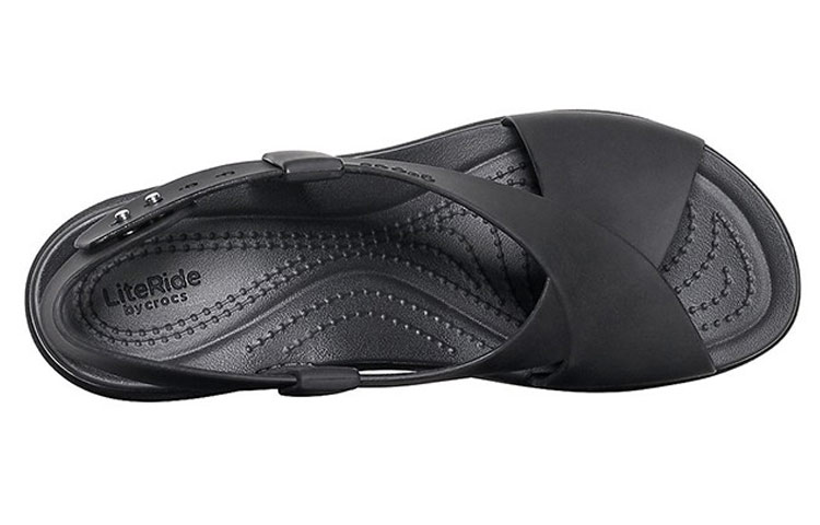Purchase (Women) Crocs Brooklyn Cozy Non-Slip Sports Black Sandals 206222-060