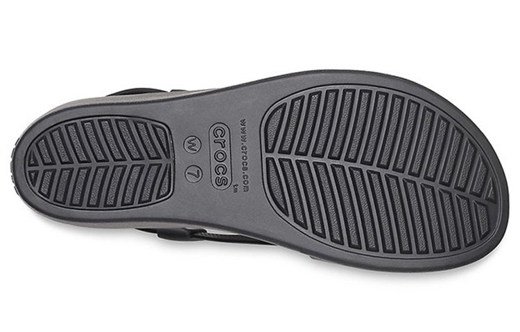 Details for (Women) Crocs Brooklyn Cozy Non-Slip Sports Black Sandals 206222-060