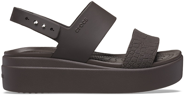(W) Crocs Brooklyn Croco Low Espresso Sandal 'Coklat' 208585-206 Order (W) Crocs Brooklyn Croco Low Espresso Sandal 'Coklat' 208585-206