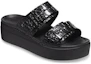 Lookbook (Women) Crocs Brooklyn Croco Shine Buckle 'Black' 209361