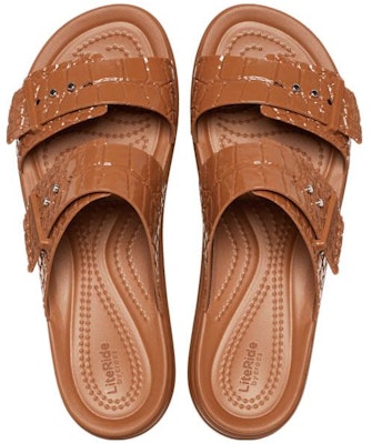 (W) Crocs Brooklyn Croco Shine Buckle 'Coklat' 209361-23 Shop (W) Crocs Brooklyn Croco Shine Buckle 'Coklat' 209361-23
