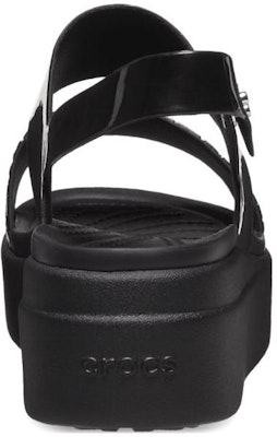 (Women) Crocs Brooklyn Croco Shine Low Wedge 'Black' 209360 Purchase (Women) Crocs Brooklyn Croco Shine Low Wedge 'Black' 209360