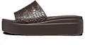 Buy (W) Crocs Brooklyn Croco Shine Slide Sandals 'Espresso' - Selipar Sandal Crocs Espresso. 209253-206