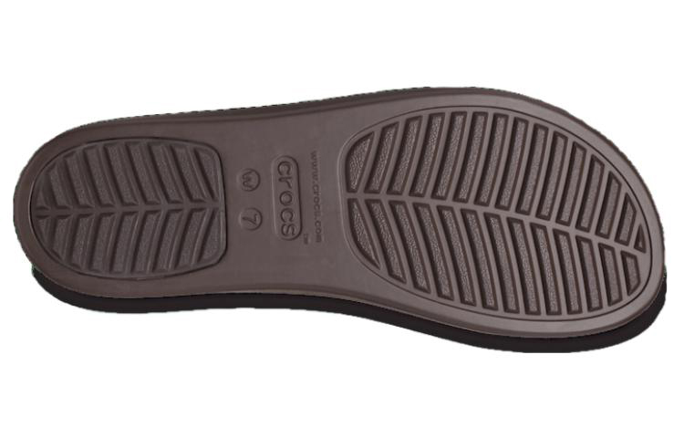 Purchase (Women) Crocs Brooklyn Croco Shine Slide Sandals 'Espresso' 209253-206