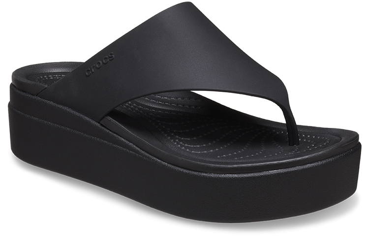 Shop Crocs卡骆驰 布魯克林 運動拖鞋 女款 黑色