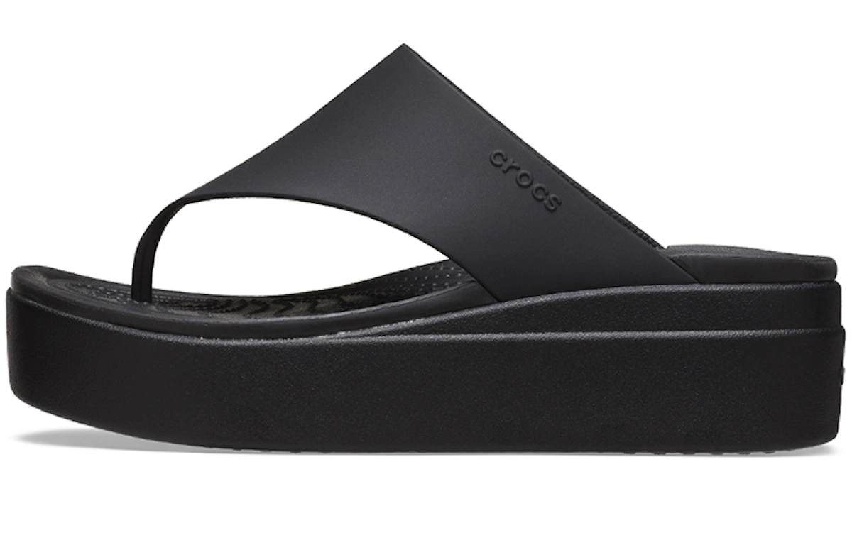 (Women) Crocs Brooklyn Flip 'Black'