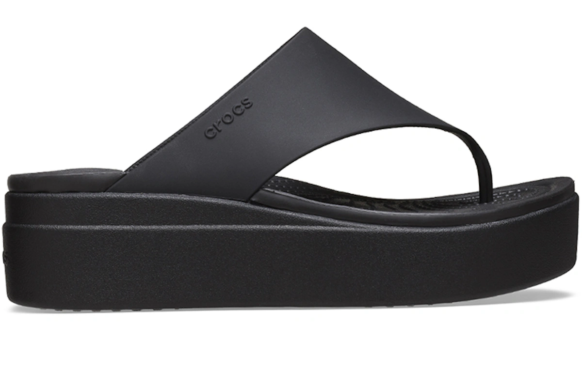 (Women) Crocs Brooklyn Flip 'Black'