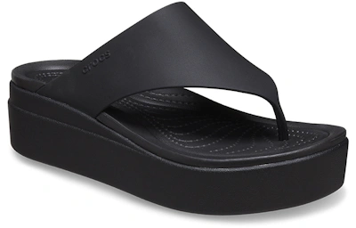(Women) Crocs Brooklyn Flip 'Black'