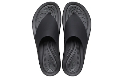 (Women) Crocs Brooklyn Flip 'Black'