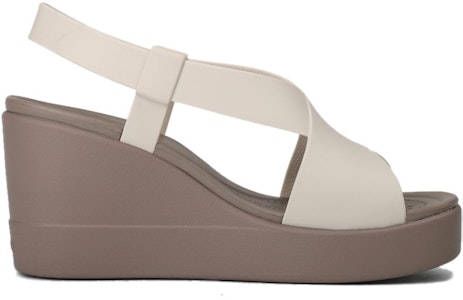 Crocs 布魯克林 坡跟輕便涼鞋 女款 水泥灰 Order Crocs 布魯克林 坡跟輕便涼鞋 女款 水泥灰