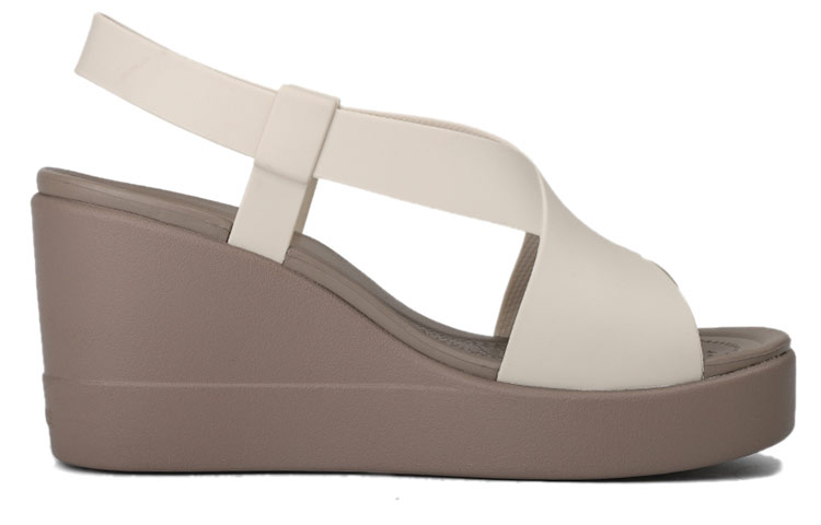Lookbook (Women) Crocs Brooklyn Lightweight Cement Gray Sandals 'Gray' 206222-16T