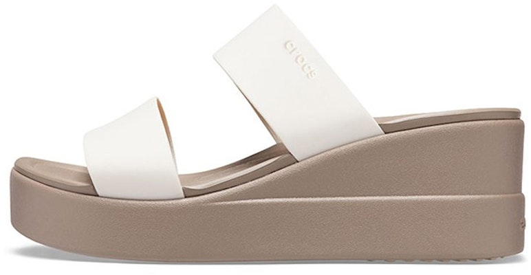 (Women) Crocs Brooklyn Lightweight Mushroom Gray Sandals 206219-16T Buy (Women) Crocs Brooklyn Lightweight Mushroom Gray Sandals 206219-16T