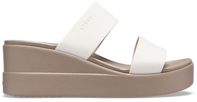 Crocs 布魯克林 坡跟輕便涼鞋 女款 蘑菇灰 Order Crocs 布魯克林 坡跟輕便涼鞋 女款 蘑菇灰