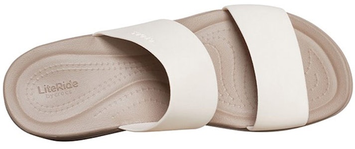 Crocs 布魯克林 坡跟輕便涼鞋 女款 蘑菇灰 Shop Crocs 布魯克林 坡跟輕便涼鞋 女款 蘑菇灰