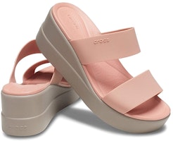 (W) Crocs Brooklyn Lightweight Sandal Pink Pucat 206219-6RL Shop (W) Crocs Brooklyn Lightweight Sandal Pink Pucat 206219-6RL
