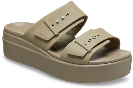 (W) Sandalia Crocs Brooklyn Low Wedge 'Beige' 207431-260 Lookbook (W) Sandalia Crocs Brooklyn Low Wedge 'Beige' 207431-260
