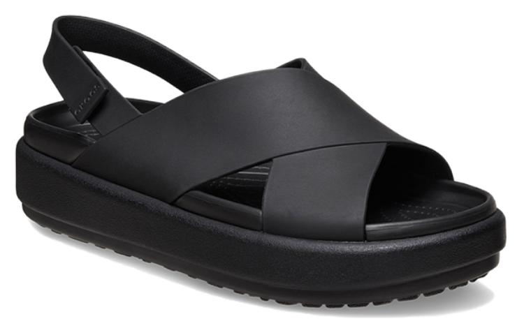 Order Crocs卡駱馳 簡約休閒 一字帶涼鞋 女款 黑色