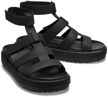 (W) Sandal Crocs Brooklyn Luxe Gladiator 'Hitam' 209557-060 Lookbook (W) Sandal Crocs Brooklyn Luxe Gladiator 'Hitam' 209557-060