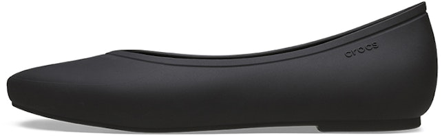 (Women) Crocs Brooklyn Pointed Flat Black 210169-001 (Women) Crocs Brooklyn Pointed Flat Black 210169-001