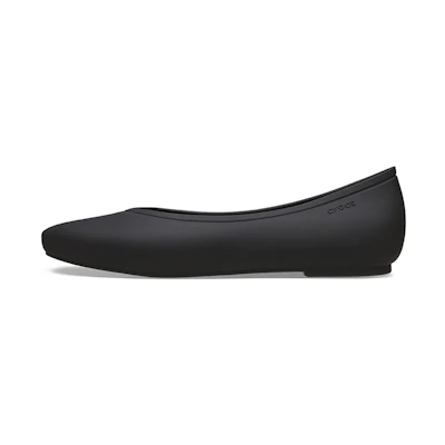 (W) Crocs Brooklyn Pointed Flat Black
