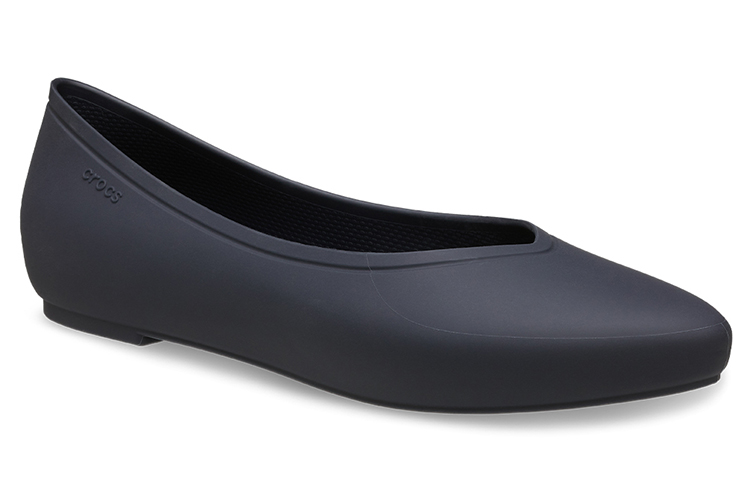 Lookbook Crocs 卡駱馳 布魯克林尖頭平底 休閒單鞋 女款 深藍色