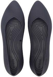 Crocs 卡駱馳 布魯克林尖頭平底 休閒單鞋 女款 深藍色 Shop Crocs 卡駱馳 布魯克林尖頭平底 休閒單鞋 女款 深藍色