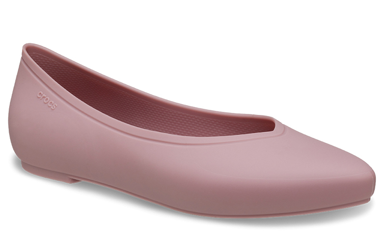 Lookbook Crocs卡駱馳 布魯克林尖頭平底 休閒單鞋 女款 黑醋色