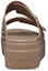 Lookbook (W) Sandal Tumit Rendah Crocs Brooklyn 'Latte' 207431-2Q9