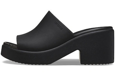 (Women) Crocs Brooklyn Slide Heels 'Black'