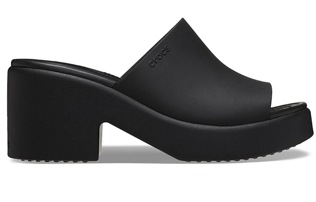 (Women) Crocs Brooklyn Slide Heels 'Black'