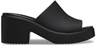 Order (W) Crocs Brooklyn Slide Heels 'Hitam' 209408-060