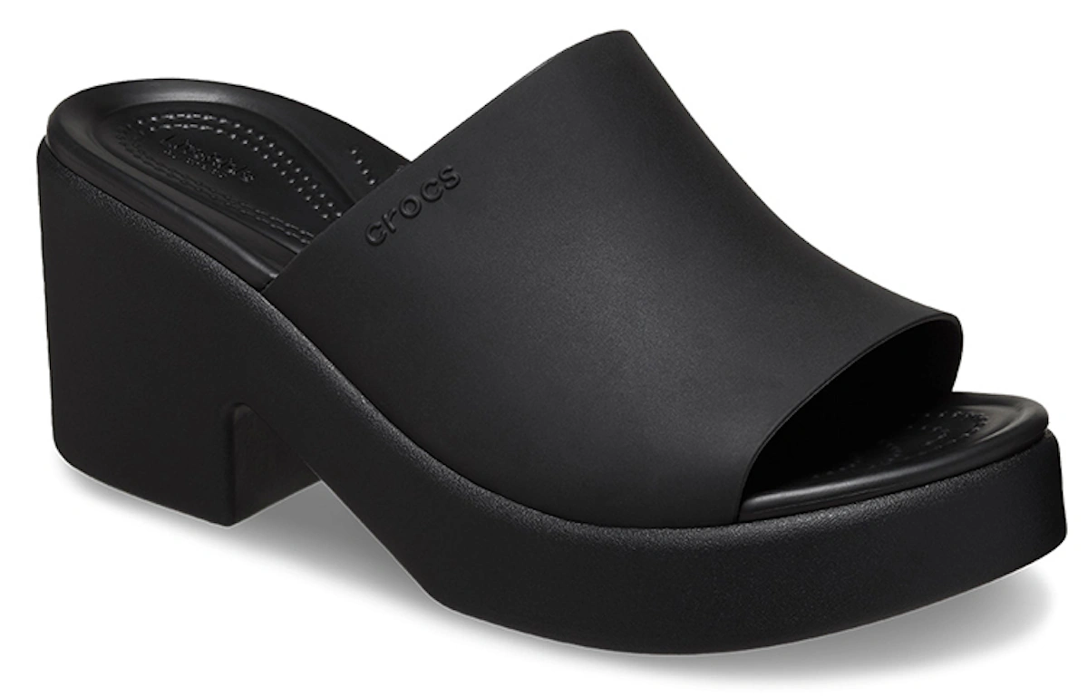 (Women) Crocs Brooklyn Slide Heels 'Black'