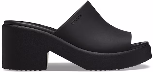 Lookbook Crocs卡駱馳 布魯克林系厚底海灘涼鞋 女款 黑