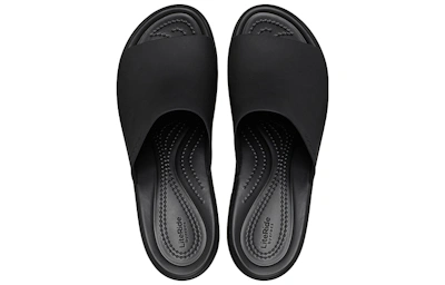 (Women) Crocs Brooklyn Slide Heels 'Black'