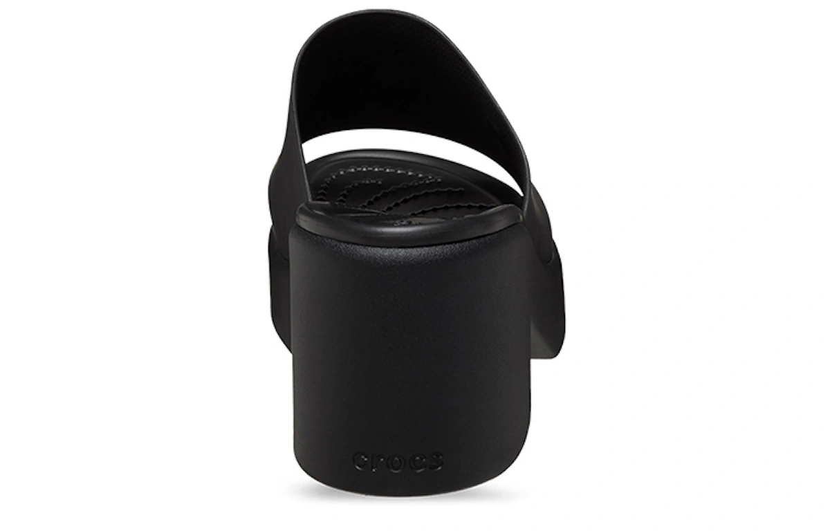 (Women) Crocs Brooklyn Slide Heels 'Black'