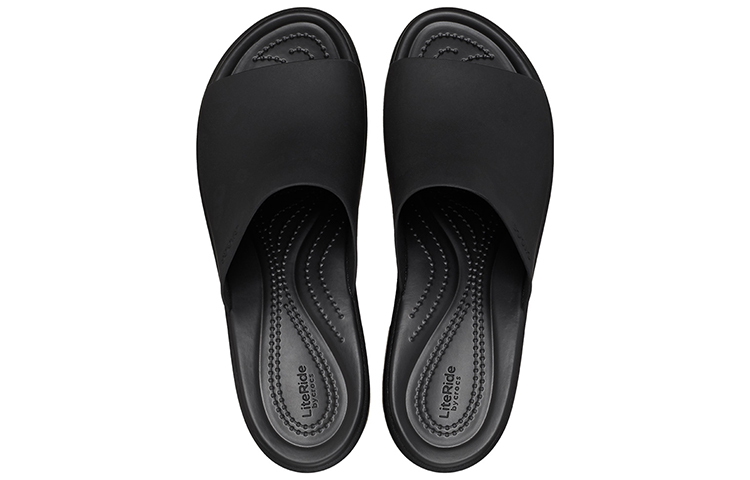 Purchase Crocs卡駱馳 布魯克林系厚底海灘涼鞋 女款 黑
