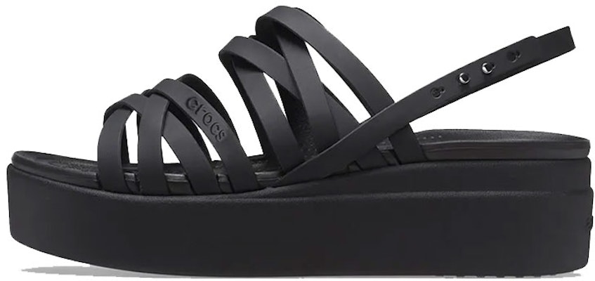 (Women) Crocs Brooklyn Strappy Black Sandals 206751-001 Buy (Women) Crocs Brooklyn Strappy Black Sandals 206751-001
