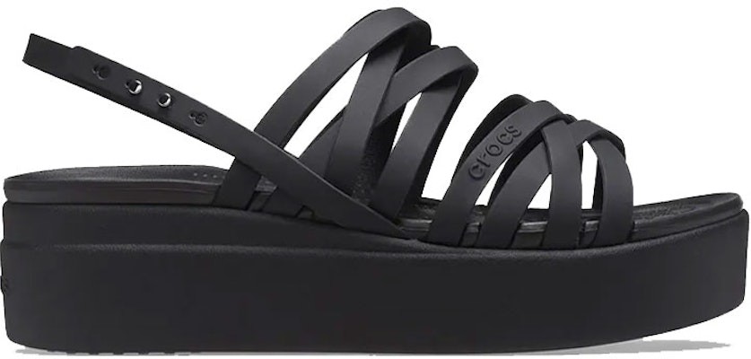 (Women) Crocs Brooklyn Strappy Black Sandals 206751-001 Order (Women) Crocs Brooklyn Strappy Black Sandals 206751-001
