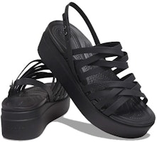 (W) Crocs 布鲁克林黑色一字带凉鞋 206751-001 Shop (W) Crocs 布鲁克林黑色一字带凉鞋 206751-001