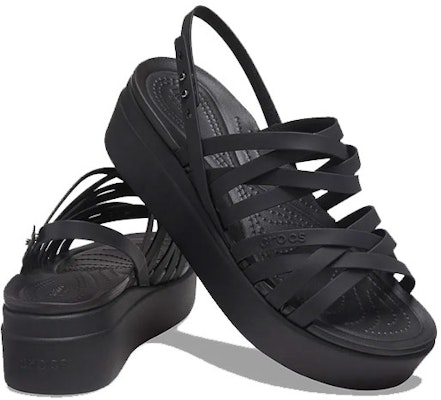 (W) Sandal Crocs Brooklyn Strappy Warna Hitam 206751-001 Shop (W) Sandal Crocs Brooklyn Strappy Warna Hitam 206751-001