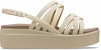 (W) Crocs Brooklyn Strappy Low Wedge 'Bone' Wanita 206751-2Y2