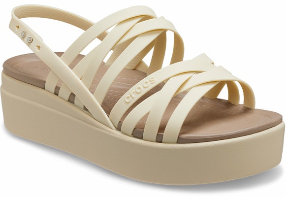 (Women) Crocs Brooklyn Strappy Low Wedge 'Bone' 206751-2Y2 Lookbook (Women) Crocs Brooklyn Strappy Low Wedge 'Bone' 206751-2Y2