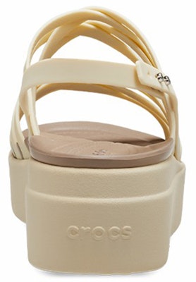 (Women) Crocs Brooklyn Strappy Low Wedge 'Bone' 206751-2Y2 Purchase (Women) Crocs Brooklyn Strappy Low Wedge 'Bone' 206751-2Y2