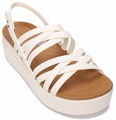 (Women) Crocs Brooklyn Strappy White Sandals 206751-159 Lookbook (Women) Crocs Brooklyn Strappy White Sandals 206751-159