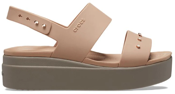 (Women) Crocs Brooklyn Studded Low Wedge 'Cork Mushroom' 209254-2DH Order (Women) Crocs Brooklyn Studded Low Wedge 'Cork Mushroom' 209254-2DH